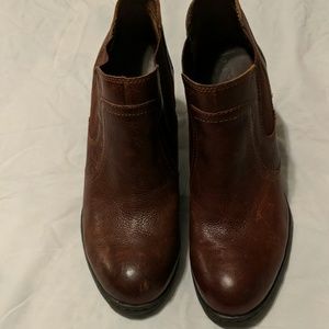 Boc leather upper booties